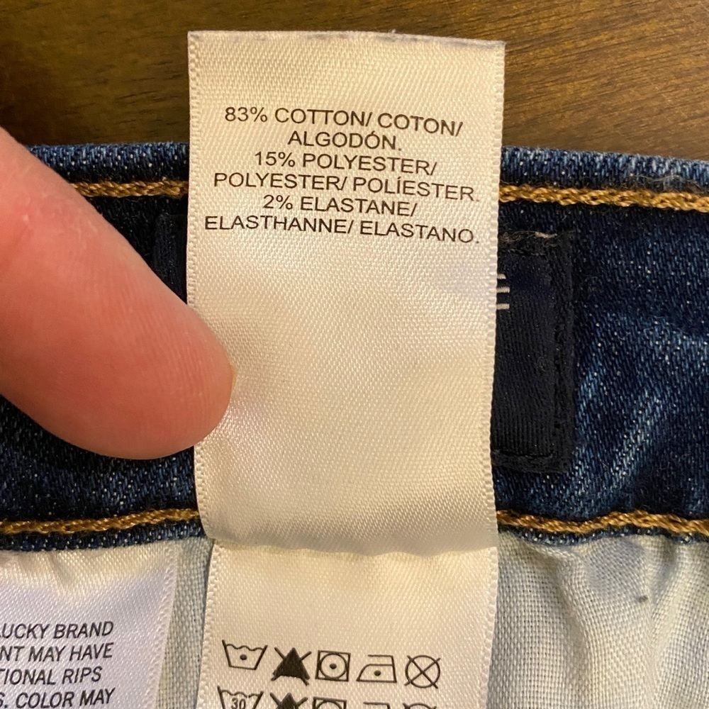 Lucky Brand 2/26 Bridgette High Rise Skinny Ankle Jeans Fray Hem Button Fly - Picture 10 of 14